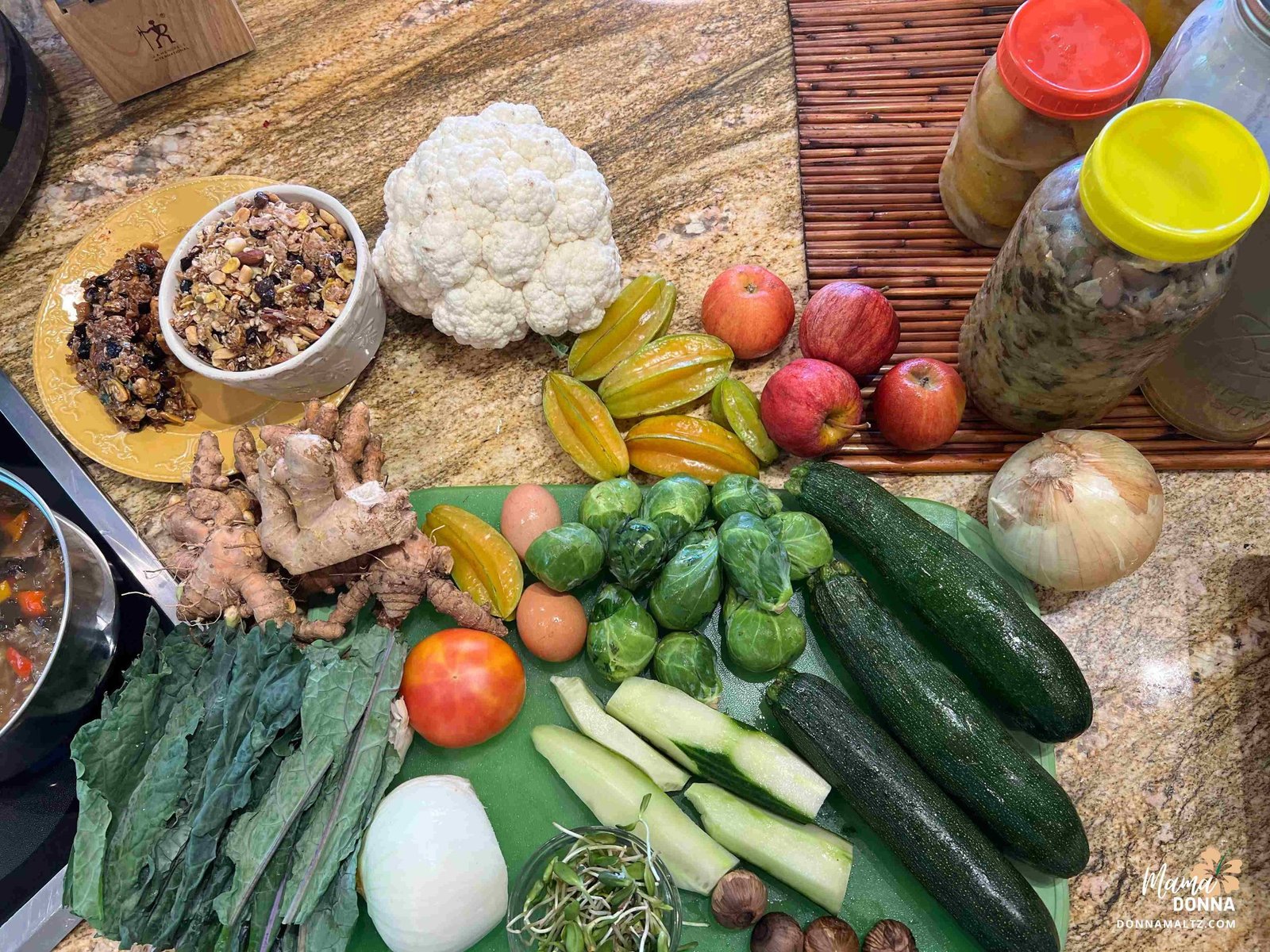 Fresh vegetables and real food
