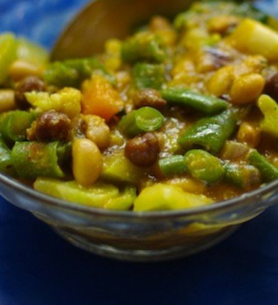 Ganesh's Vegetable and Bean Curry Recipe