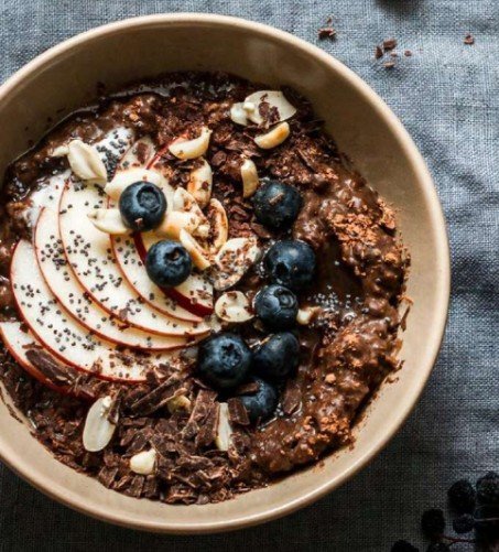 Choc-Nut Fermented Oatmeal Smoothie Bowl Recipe