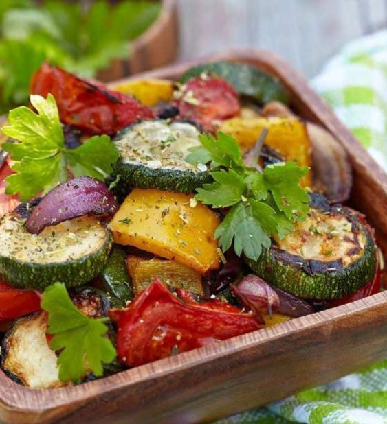 Nutrient-Rich Roast Vegetables with Avo Dressing Recipe
