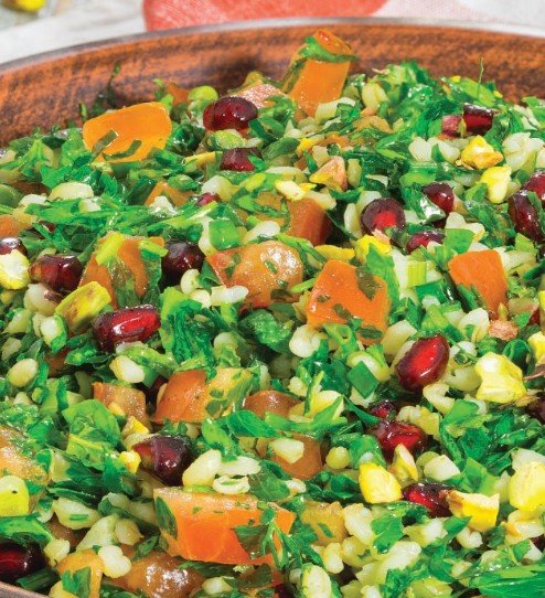 Tabbouleh with Broccoli, Feta and Pomegranate Recipe