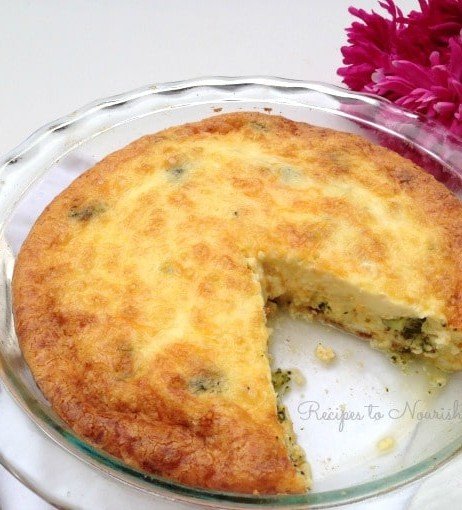 Broccoli and Bacon Quiche (Grain Free)