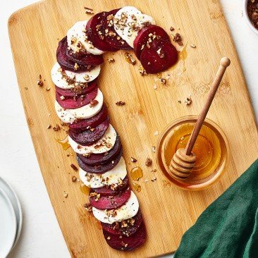 Candy Cane Beet & Goat Cheese Board