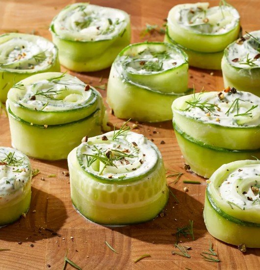 Cucumber Cream Cheese Roll
