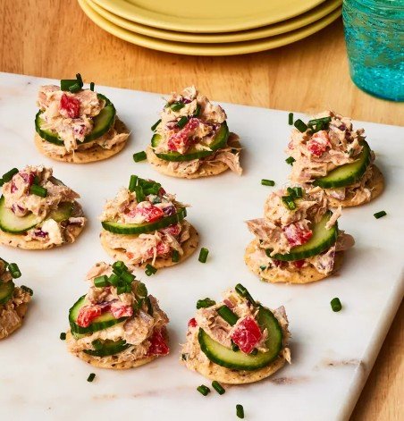 Smoked Tuna Spread Canapés
