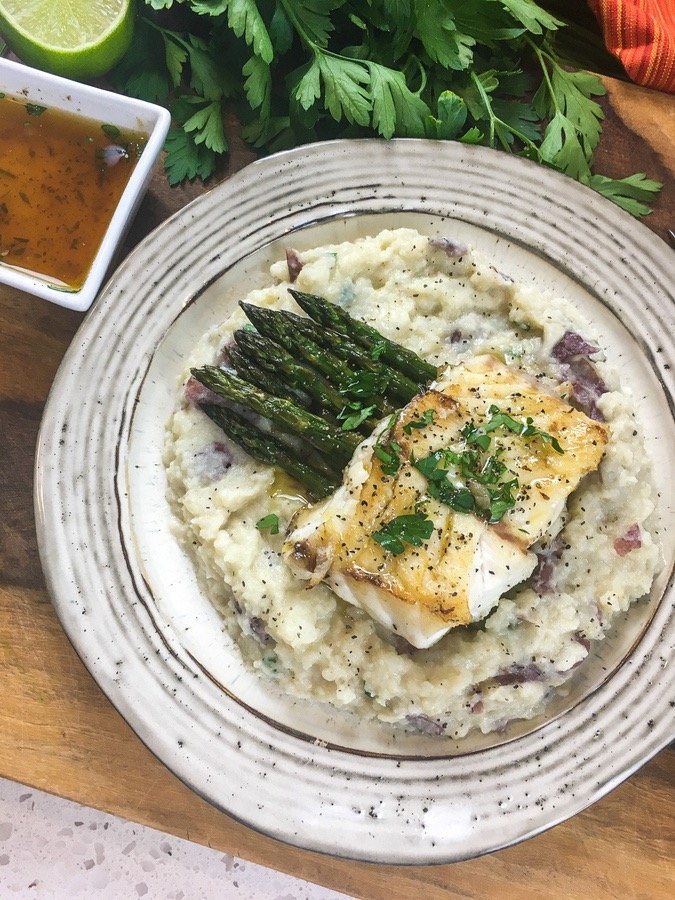 Pan-Seared Grouper with Lime Butter Sauce Recipe